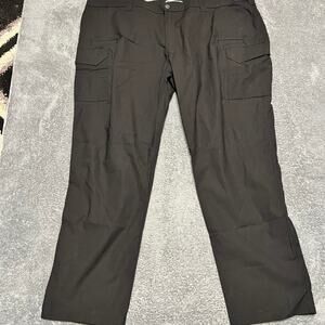 First Tactical Pants Mens 52 (53x33) Black Cargo Straight Fit Ripstop